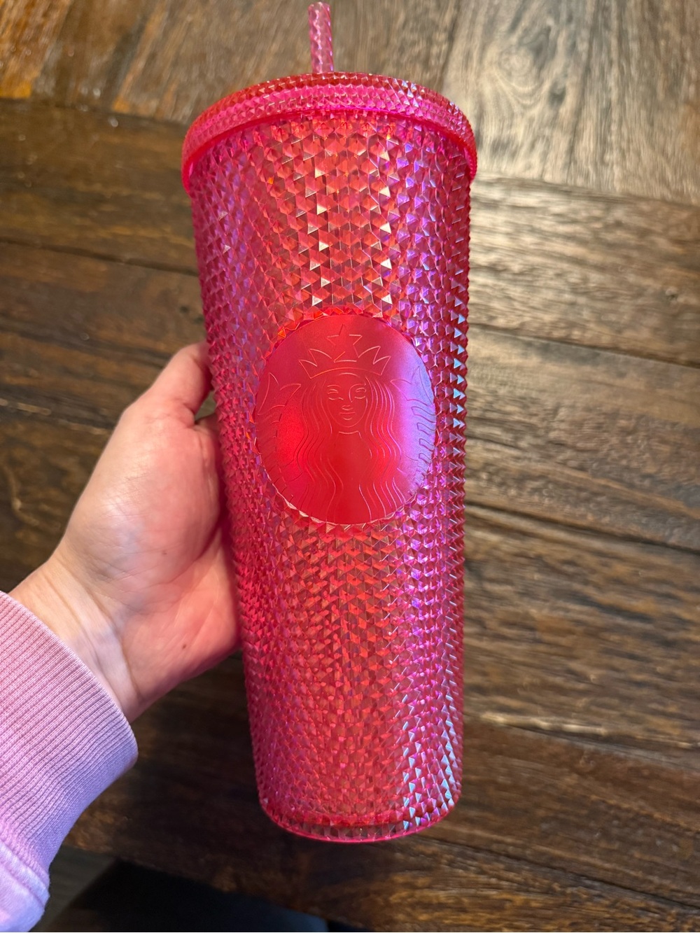 Starbucks Red Studded Cold Cup with Straw